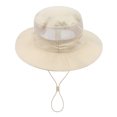 thumbnail image 6 of LOVZFMLL Baby & Toddler Bucket Hat Adjustable Sun Protection Outdoor Fishing Playing Beach Sun Hat for Boys Girls Age 6 Months-4 Years, 6 of 7