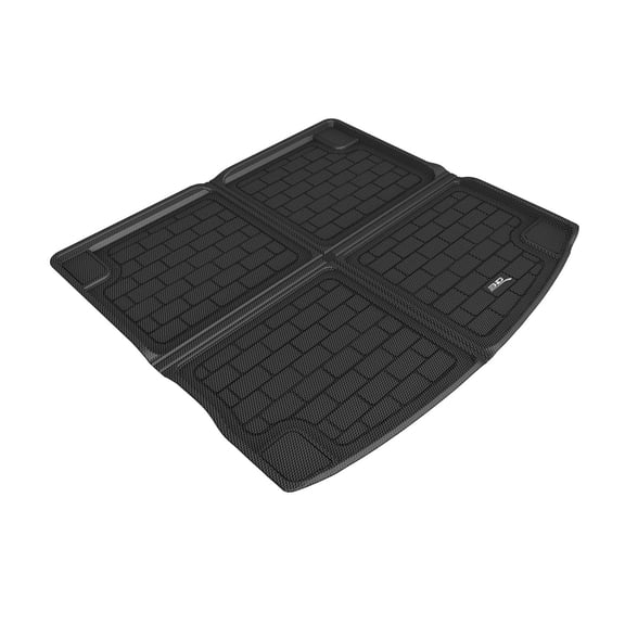 3D MAXpider 2019-2024 Fits Jaguar I-Pace Cross Fold Black Kagu Carbon Fiber Embossed Pattern Cargo Liner M1JG0141309