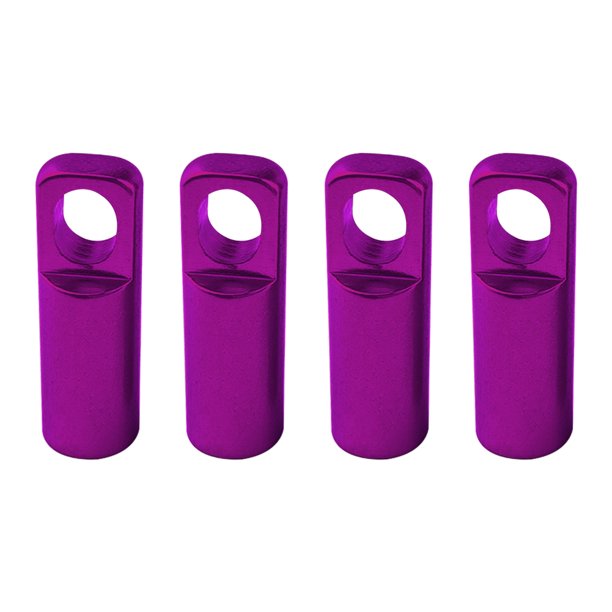 Tapa De Válvula Presta 4 tapas de válvula Presta para neumático de bicicleta CNC, cubiertas antipolvo para válvula de neumático de bicicleta (púrpura)