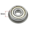 thumbnail image 3 of Uxcell 0.24''x0.75''x0.24'' Flange Deep Groove Ball Bearings Double Shield Chrome Steel Silver Tone 2pcs, 3 of 3