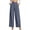 Navy, variant on Women's High Waisted Pleated Wide Leg Cargo Pants Casual Loose Pocketed Work Trousers