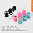 thumbnail image 3 of Fawoonu 200pcs Blue ABS Disposable Tattoo Ink Cups with Stable Base, Thickened Wall Design for Spill Prevention, Easy to Clean & Store, Ideal for Tattoo Pigment & Ink Usage., 3 of 6
