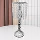 thumbnail image 4 of Elegante portavelas de cristal, candelabros, centro de , soporte de arreglo floral, decoración para boda, , vacaciones, Plata 49cm D perfecl Portavelas de pilar, 4 of 8
