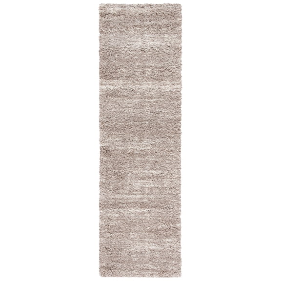SAFAVIEH Hudson Jacinda Abstract Shag Runner Rug, Ivory/Beige, 2'3" x 8'