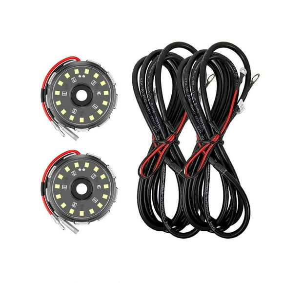 KC Hilites Underbody Light Kit 6331 Cyclone V2; Universal Body Mount; LED; White Bulbs; Clear Lens; 5 Watt; Set Of 2; With 2.5 Meter Length Wiring Harness