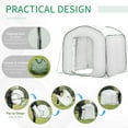 thumbnail image 4 of Outsunny 7' x 7' x 6' Walk In Greenhouse, Pop-up Setup, Zipper Door, Heavy-duty Steel Frame, 4 of 9