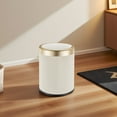 thumbnail image 2 of Cream Smart Sensor Trash Can,Automatic Touchless with Odor Control,Silent Open/Close, Double Bucket for Kitchen, Bathroom,Office, 2 of 5