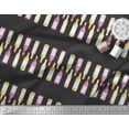 thumbnail image 3 of Soimoi Black Cotton Voile Fabric Bottle Bar Printed Fabric 1 Yard 42 Inch Wide, 3 of 3