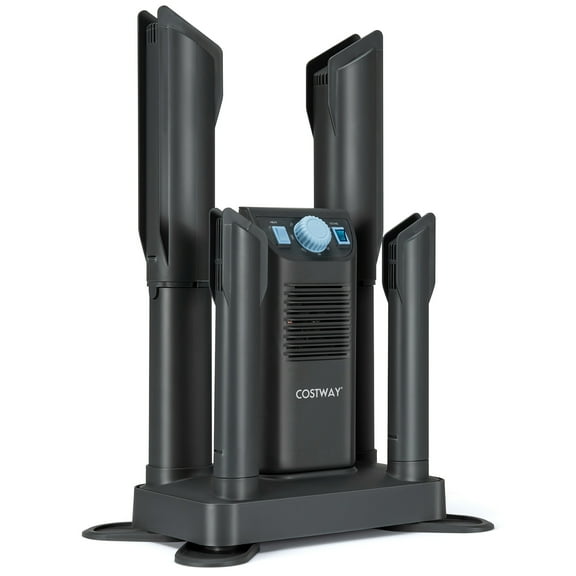 Costway Electric Shoe Boot Dryer 4 Shoes W/ 180 Mins Timer Grey