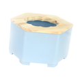 thumbnail image 4 of Caja de arena para baño de hámster, lavabo de arena, cuarto de ducha, diseño 2 en 1, orinal semicerrado. Azul, 4 of 9