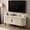 Natural Wood + MDF, variant on 47" Modern TV Stand, TV Console Table with Storage Compartment and Sliding Door, Gaming Entertainment Center with Cabinet for Living Room, Bedroom, Office