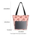 thumbnail image 2 of Lsque Smiling Pink Pumpkins Pattern Beach Tote,Shoulder Handbag,Spacious Tote Bag,Lightweight Travel Bag,Versatile Shopping Bag, 2 of 5