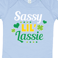 thumbnail image 4 of Inktastic Saint Patrick's Day Sassy Lil' Lassie with Shamrocks Boys or Girls Baby Bodysuit, 4 of 5