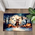 thumbnail image 4 of Happy Halloween Vampire Abyssinian BOO with Pumpkins Fun and Spooky Doormat Cat Lover Kitten Owner Gifts Indoor Outdoor Welcome Mat - 00018, 4 of 5