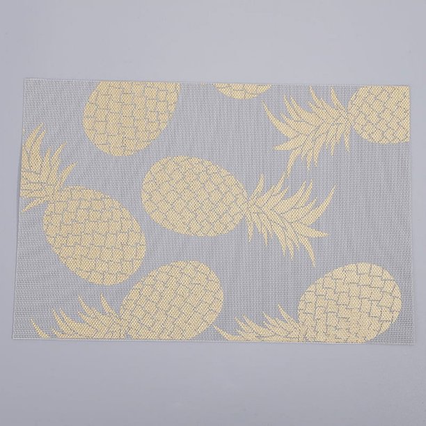 Zhuge Manteles individuales, manteles para mesa de comedor, manteles antideslizantes y lavables, accesorios de decoración de cocina (juego de 6, tamaño 17,71 x 11,8 pulgadas, B05)