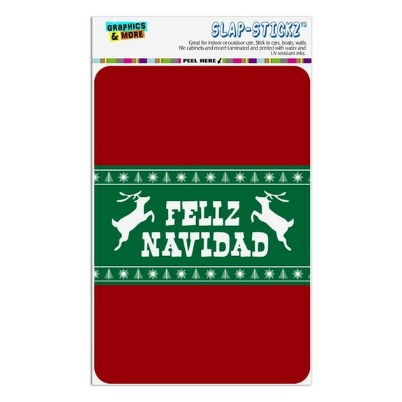 Feliz Navidad with Deer Merry Christmas Home Business Office Sign