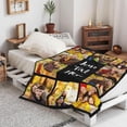 thumbnail image 3 of Personalized Blanket with Photo Text Custom Photo Blankets Customized Photos, Picture Blanket Gifts for Family and Friends on Christmas Wedding Mothers Day, Father Day Blankets, 3 of 5