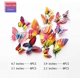 thumbnail image 2 of 24 piezas de calcomanías de pared de mariposas 3D, decoración de mariposas extraíbles para niñas, pegatinas para dormitorio y habitación de niños, mural artístico de doble capa colorido, 2 of 4