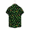 thumbnail image 6 of Awdenio Men T Shirts St Patricks Day Shirt Shamrock Printed Retr Short Sleeve Casual Button Down Holiday Shirts, 6 of 6