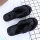 thumbnail image 5 of 1 par de pantuflas de algodón para el hogar, antideslizantes, de felpa, para invierno, acolchadas, negras, talla 36/37, 24 cm, 7 EE. UU., 4,5 Reino Unido, 38 UE, 9,432 pulgadas, 5 of 5