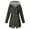 Dark Gray, variant on Spring Winter Warm Coat Women Solid Color Rain Jacket Outdoor Hooded Windproof Loose With Pocket Coat,Size S-5XL