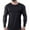 Black, variant on Fesfesfes Long Sleeve Shirt Mens Solid Color Round Neck Fitness Long-sleeved T-shirt Top Sale Items