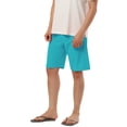 thumbnail image 4 of MODA NOVA Big & Tall Men's Solid Color Drawstring Board Beach Shorts Blue LT(US 34), 4 of 5