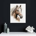 thumbnail image 4 of GOSMITH Horse Wall Art Decor Painting Pictures Print On Canvas, Horse Head Framed Canvas Wall Art for Home Decoration Living Room Bedroom Artwork, 4 of 4