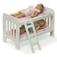 thumbnail image 4 of Doll Bunk Bed with Bedding, Ladder, and Free Personalization Kit - White/Pink/Gingham, 4 of 9