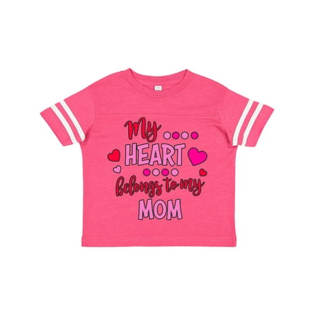 

Inktastic My Heart Belongs to my Mom Gift Toddler Boy or Toddler Girl T-Shirt