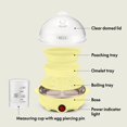 thumbnail image 3 of Cocedor de huevos eléctrico BELLA Rapid Auto Shut 7 Egg Yellow, 3 of 9