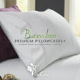 thumbnail image 5 of New Purecare Bamboo Elemnet Terrene Premium Queen Ivory Pillowcase Set, 5 of 5