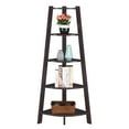 thumbnail image 3 of Convenience Concepts Newport 5 Tier Wide Corner Bookcase, Espresso, 3 of 4