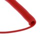 thumbnail image 5 of Cable de audio estéreo en espiral de 3,5 mm, divisor de 42 cm a 1,8 m para auriculares y radio de coche. rojo, 5 of 8