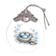 thumbnail image 4 of Uuiauoio Glass Easter Ornament 2D Flat Pendant with Bunny Egg Designs for Tree Gift Basket Filler Holiday Party Decorations Keepsake, 4 of 5