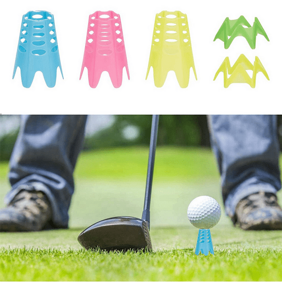 Golf Simulator Tees,36 Pcs Indoor Golf Mat Tees Plastic Practice ,Tall + Short