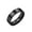 6mm Black, variant on Men Stainless Steel Ring Classical Simple Plain Christian Cross Religious Wedding Band Ring 6mm Silver Size 10