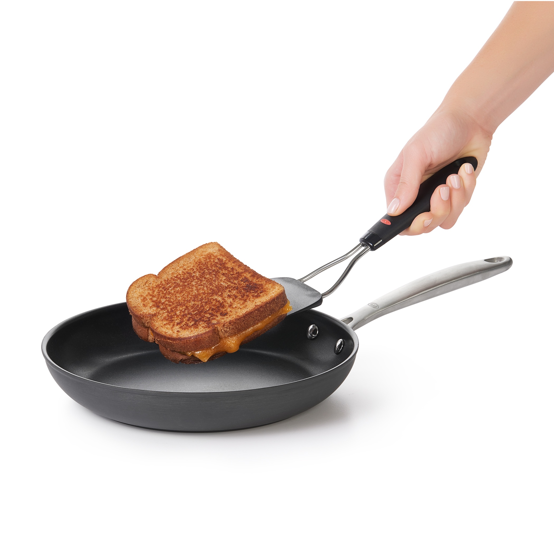 OXO SoftWorks Large Black Nylon Flexible Turner Spatula