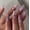 JP3283 [Glue model], variant on Three-dimensional bow handmade magic mirror pink silver wearing nail art wholesale French pink 3D sweet fake nails