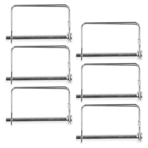 unbranded 6 Pcs Trailer Safety Pin Hitch Hardware Pins Gate The Tow Hook Silver