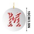 thumbnail image 3 of TOPRenddon 26 Letter Christmas Tree Hanging Pendant, Christmas Letters Ornaments A to Z Ornament Letters Decorative Hanging Xmas Alphabet for Christmas Tree Candy Cane DIY Craft Christmas Ornaments, 3 of 5