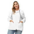 thumbnail image 2 of Avoogue Women Plus Size Waterproof Rain Jacket Raincoat Packable Outdoor Hooded Windbreaker, 2 of 8