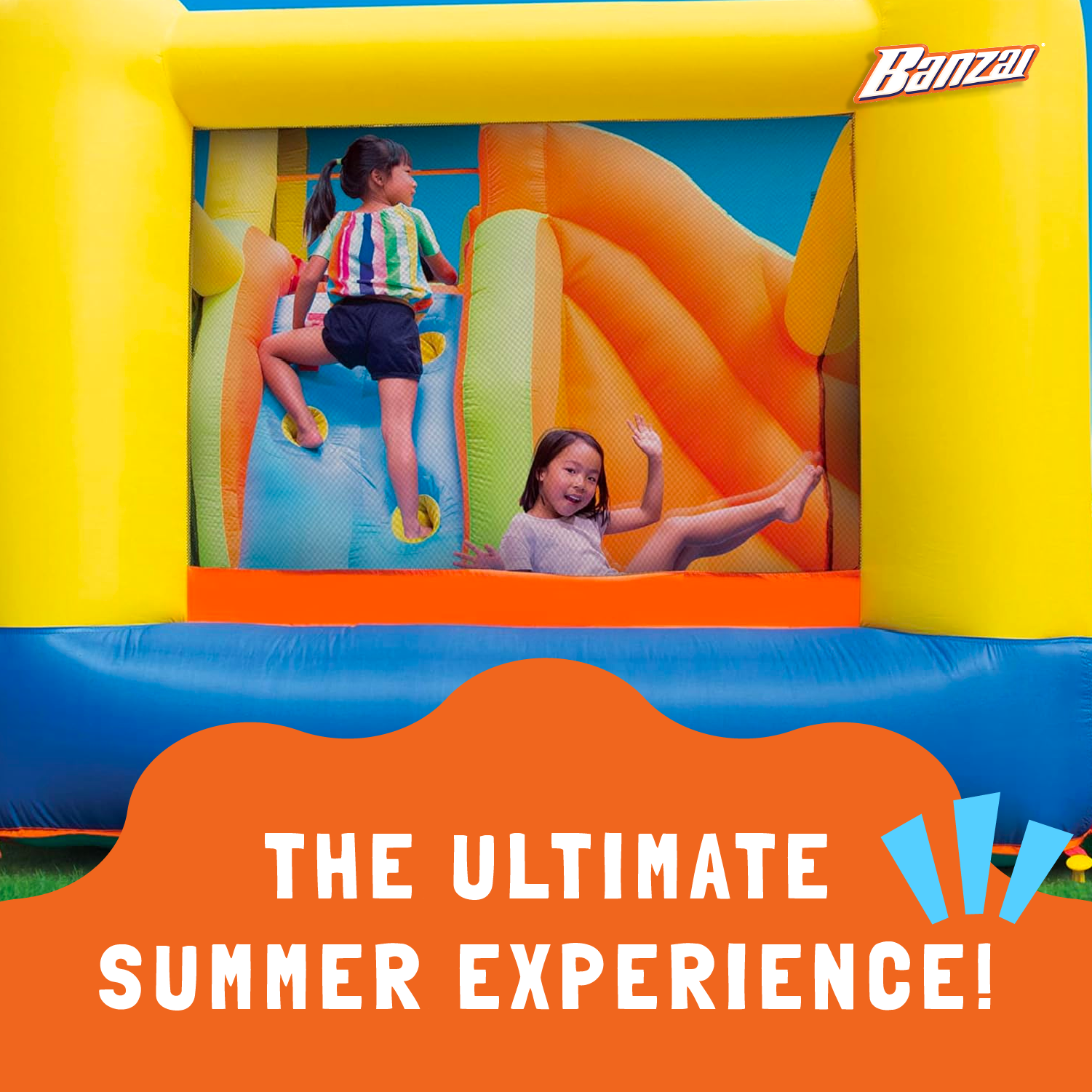 Banzai Sun 'N Splash Fun Kids Inflatable Bounce House and Water Slide Park - image 5 of 11