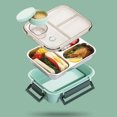 thumbnail image 3 of Aiteng Lunch Box with Tableware, Stainless Steel Bento Box Adult, Leakproof Portable Lunch Box Containers with 2-Compartments, Blue, 3 of 7