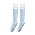 thumbnail image 2 of Harmtty 1 Pair Women Sport Stockings Elastic Cycling Knee Socks Anti-slip Arch Support Silicone Bottom Contrast Color Stockings for Yoga Pilates Dance, 2 of 8
