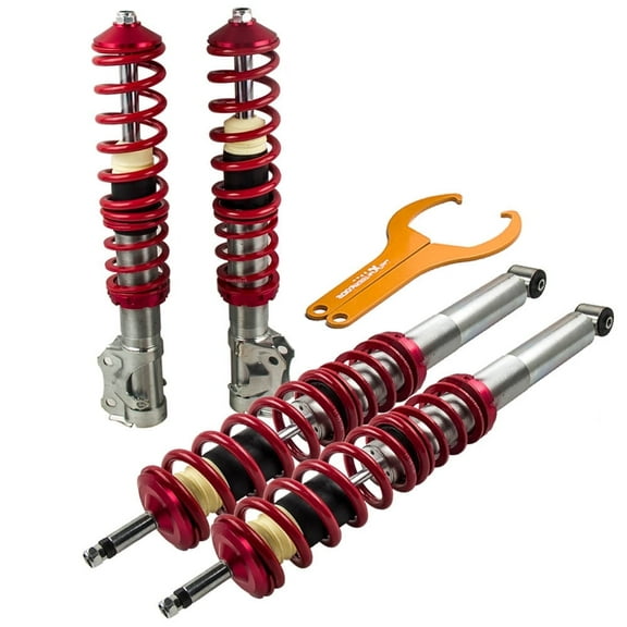 Maxpeedingrods Red Coilovers Shock Absorbers for Volkswagen VW Golf Rabbit MK2 MK3 VR6 Jetta Automotive Parts