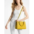 thumbnail image 3 of Michael Kors Marilyn Medium Leather Satchel, Bright Dandelion, 3 of 3