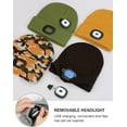 thumbnail image 3 of Gorro de punto con luz LED ZDWQFA, unisex, de invierno, para correr, 3 of 6