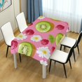 thumbnail image 4 of Yayeee Tablecloths 54" x 54" Rectangle Wrinkle Resistant Party Table Cover, Floral Raspberries, 4 of 8