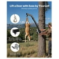 thumbnail image 3 of Deer Hoist for Hunting, 353 lbs Capacity - Game Winch Lift with Ratchet Strap - Heavy Duty Deer Hanger for Skinning, Cleaning, Field Dressing - Black, 3 of 8